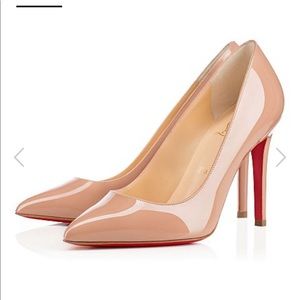 Christian Louboutin Pigalle Nude Patent Pumps❤️